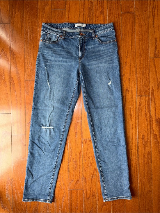 L.L. Bean Denim - L.L.Bean Signature Straight Organic Cotton Jeans Sz 6 Medium Wash Stretch Denim